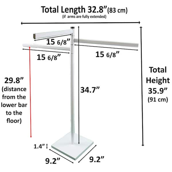 KES Towel Rack T-Shape Hand Holder Stand Total Height 17″ SUS304 Matte  Black | eBay