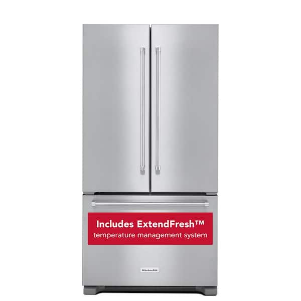 21.9 cu. ft. French Door Refrigerator in Stainless Steel, Counter Depth