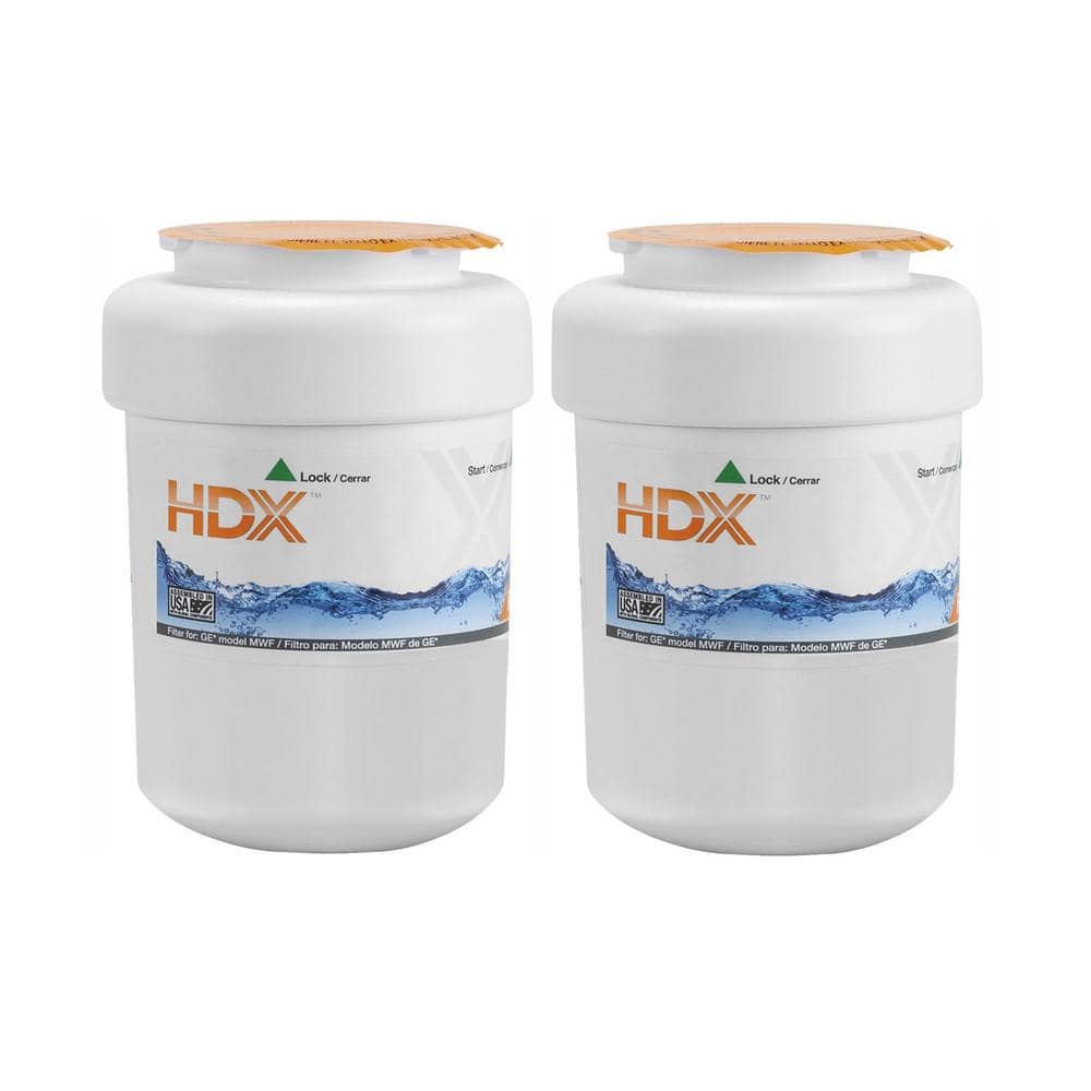 HDX MWF Refrigerator Water Filter for GE Appliances 2 -Pack -  HDX2PKDS0