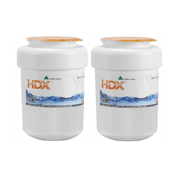 jern Vant til læbe HDX MWF Refrigerator Water Filter for GE Appliances 2 -Pack HDX2PKDS0 - The  Home Depot