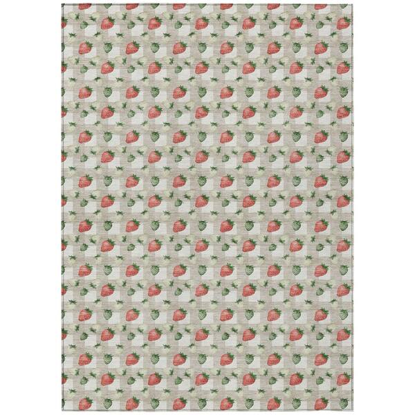 Chantille Machine Washable Indoor/Outdoor Abstract ACN2865 Ivory 8 ft. x 10 ft. Area Rug