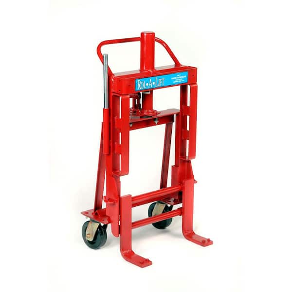 Vestil 16-1/2 in. x 23 in. x 49-3/4 in. 4000 lbs. Capacity Red Steel Machinery/Vending Machine Lifts