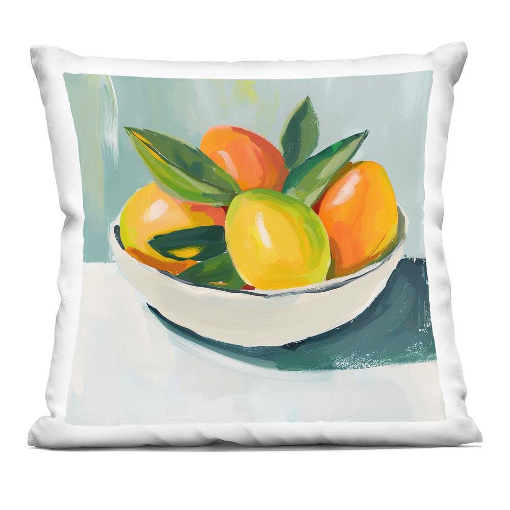 Bowl of Citrus Fruit Orange Abstract Polyester 18 in. x 18 in. Throw Pillow price history on PriceWatchPro
