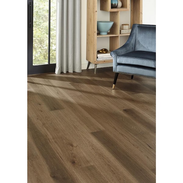 Crown Hickory 1/2 in. T x 7.5 in. W Tongue and Groove Wire Brushed Engineered Hardwood Flooring (1399.05 sqft/pallet)