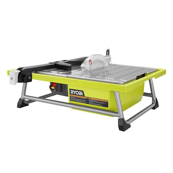 RYOBI 7 4.8 Amp Saw with Stand WS722SN - The Home Depot