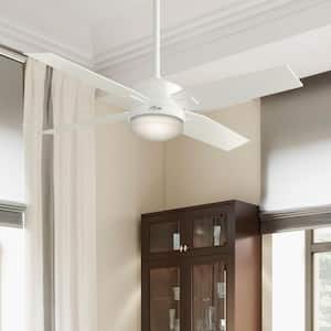 Mercado 50 in. LED Indoor Fresh White Ceiling Fan with Light and Universal Remote