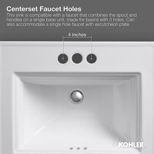 kohler hexagon drop in bathroom sink