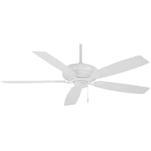 MINKA-AIRE Kola-XL 60 in. Indoor White Ceiling Fan with Remote Control ...