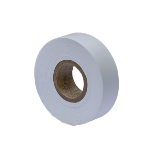 1-3/16 in. x 300 ft. White Flagging Tape (12-pack)