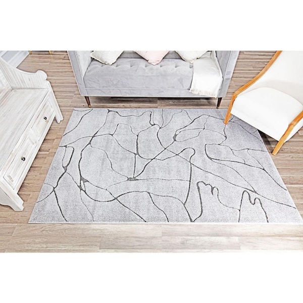 Cadence Granite Gray 5 ft. x 7 ft. Area Rug