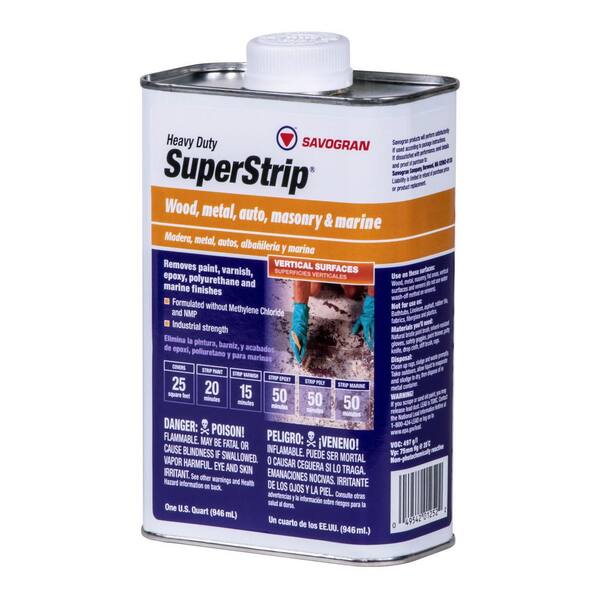 SAVOGRAN SuperStrip Qt Heavy Duty Deep Cutting Stripper without Methylene Chloride and NMP