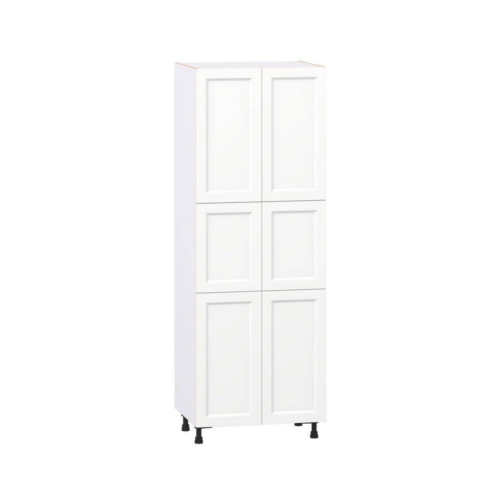 Laramie 30 in. W x 24 in. D x 84.5 in. H Assembled Pantry Kitchen Cabinet in Painted Bright White with 5-Shelves price history on PriceWatchPro