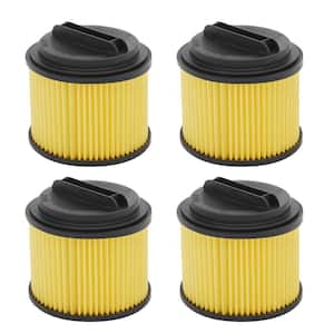 Replacement Filter for ONE+ 18V 4.75 Gal. Wet/Dry Vacuum PWV201B (4-Pack)