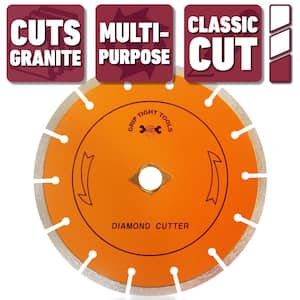 7 in. Classic Segmented Cut Diamond Blade for Cutting Granite, Marble, Concrete, Stone, Brick and Masonry (10-Pack)
