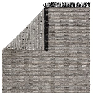 Alesander Indoor-Outdoor Black/Rust 9 ft. x 12 ft. Contemporary Rectangle Area Rug