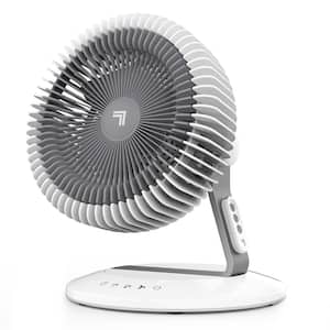Refresh 06 OSC 9 in. Table Fan 3 fan speeds in White with Oscillation and Remote