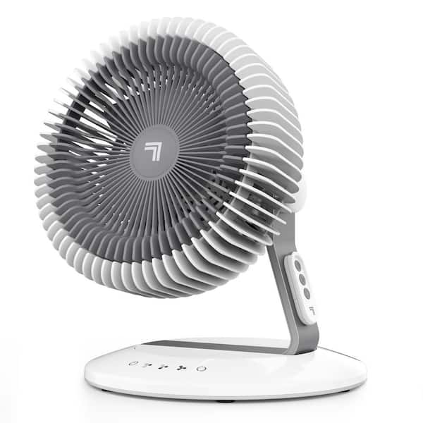 SHARPER IMAGE Refresh 06 OSC 9 in. Table Fan 3 fan speeds in White with Oscillation and Remote