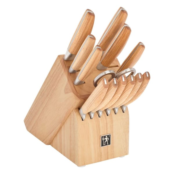 Henckels Pakka 14-Piece Stainless Steel Full Tang Knife Block Set