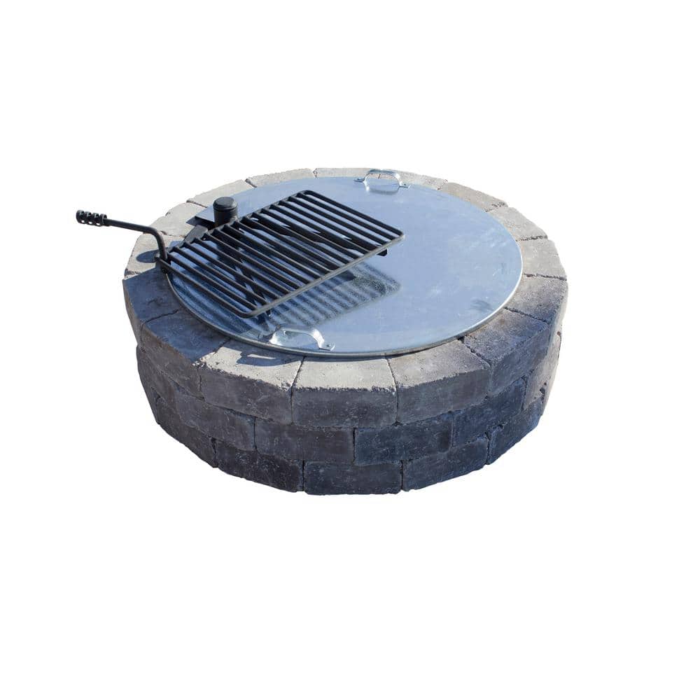 Necessories 34 In Fire Pit Cover With, Fire Pit Lid