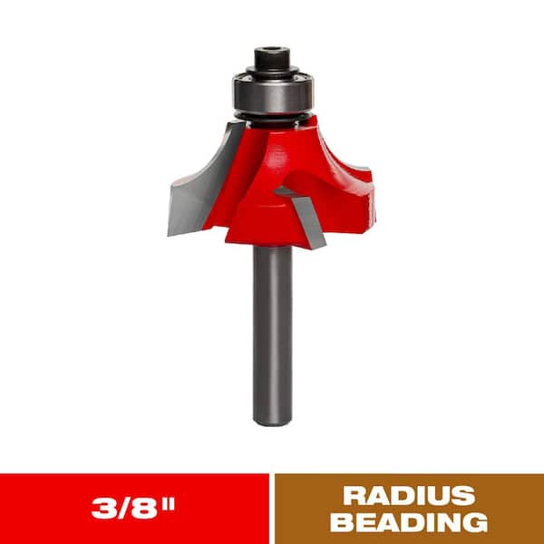 3/8 in. Radius Beading Router Bit (1-Piece)