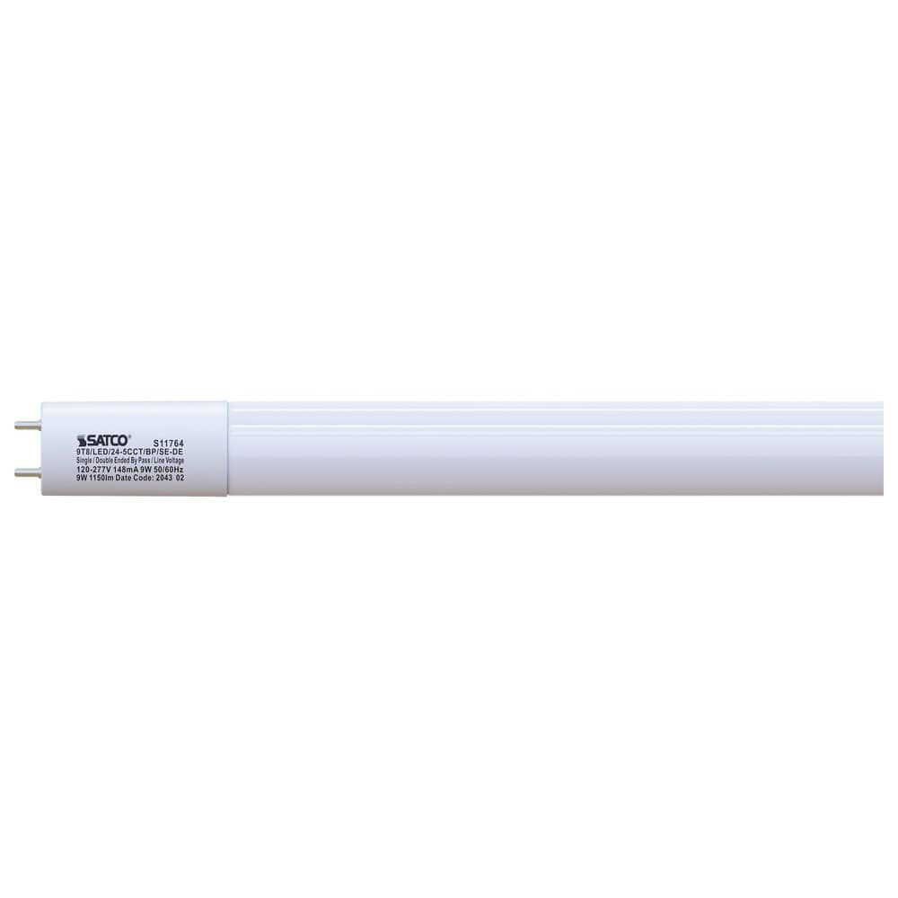 2 ft. 40-Watt Equivalent CCT Selectable Type B Ballast Bypass G13 Base T8 Linear LED Light Bulb 120/277V (25-Pack) price history on PriceWatchPro