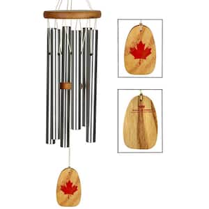 Signature Collection, Woodstock O Canada Chime, 22 in. Silver Wind Chime OCAN