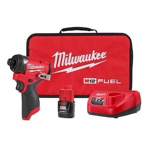Milwaukee M12 FUEL 12-Volt Cordless 1/4 in. Hex Impact Driver Compact Kit