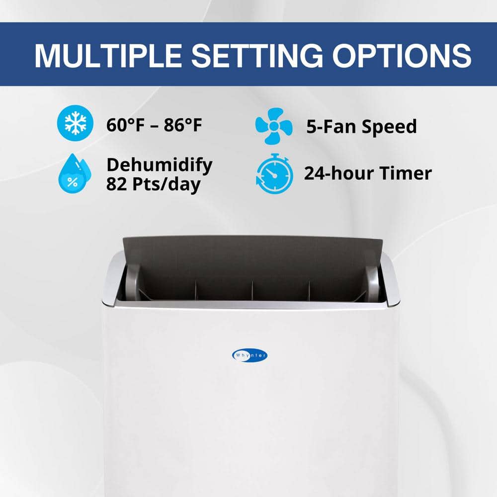 Whynter White 12,000 BTU Portable Air Conditioner with Smart Wi-Fi