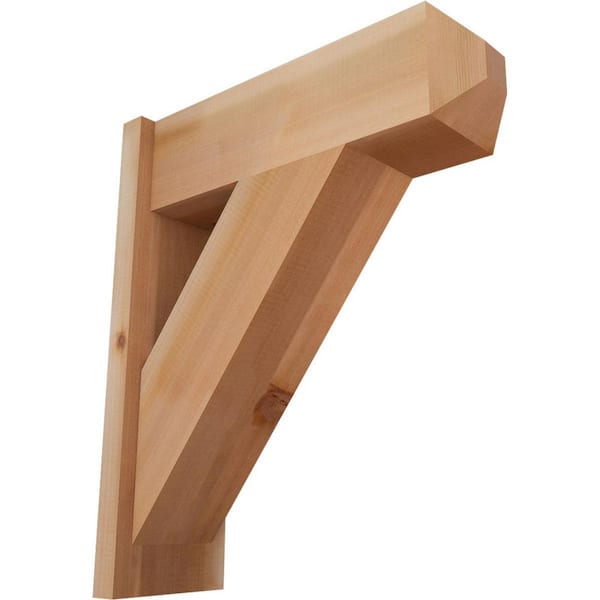 Ekena Millwork 8 in. x 26 in. x 22 in. Traditional Craftsman Smooth Western Red Cedar Outlooker