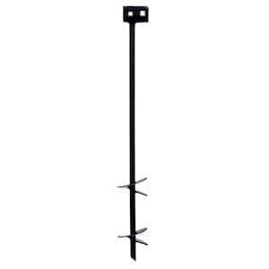 Iron Root Double-Head Double-Helix Earth Anchor, 5/8 in. Rod x 30 in. L x 4 in. Helix, Class 2 (Pack of 8)