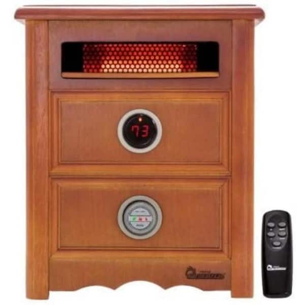 Dr Infrared Heater Nightstand 1500-Watt Infrared Portable Space Heater with Dual Heating System