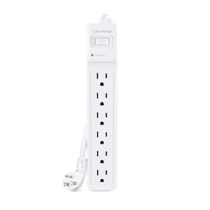 15 ft. 6-Outlet Cord 1500J Surge Protector