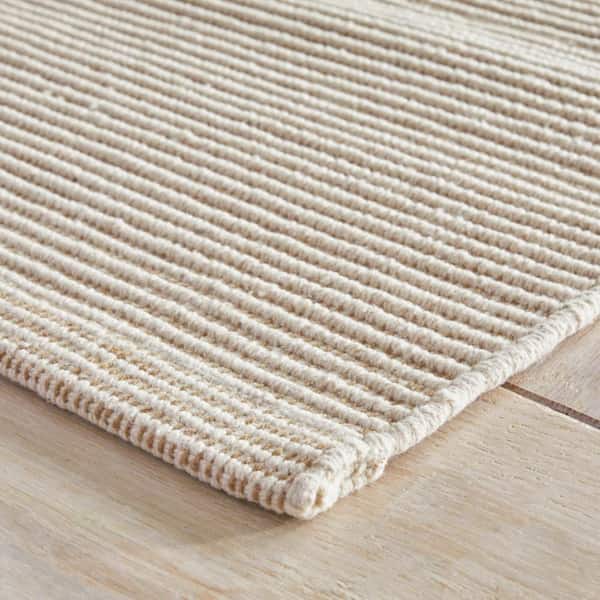 Haverhill Handwoven Cotton Natural 2 ft. x 3 ft. Indoor Area Rug