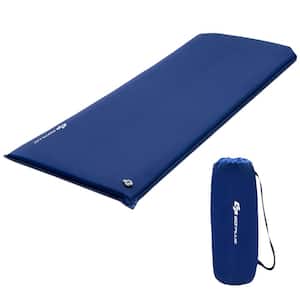 75 in. Portable & Lightweight Folding Foam Sleeping Cot for Camping Blue