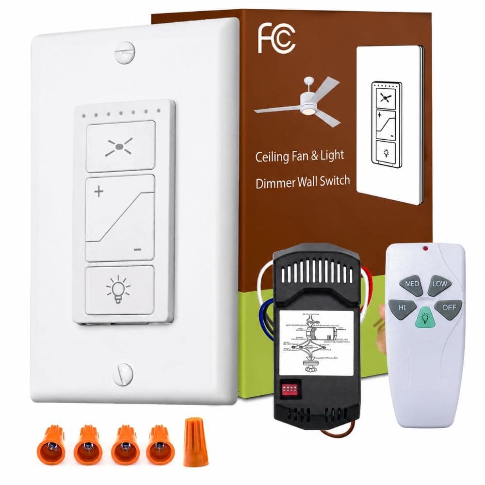 Universal Ceiling Fan Remote Control Kit Wall Switch UC9050T, 16.41 x 16.31 x 6.2 in. Replacement