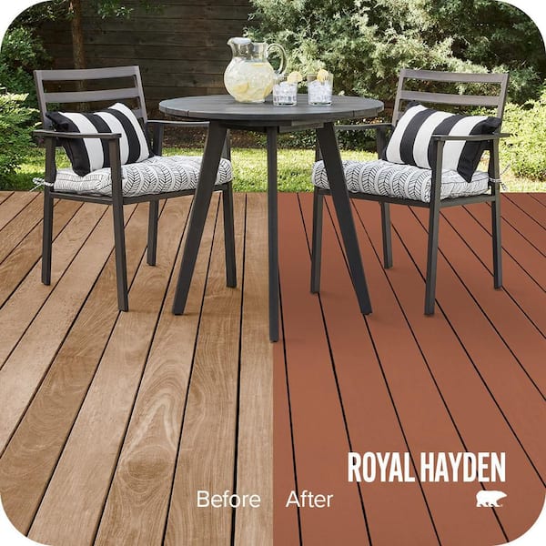 1 gal. #SC-136 Royal Hayden Solid Color Waterproofing Exterior Wood Stain