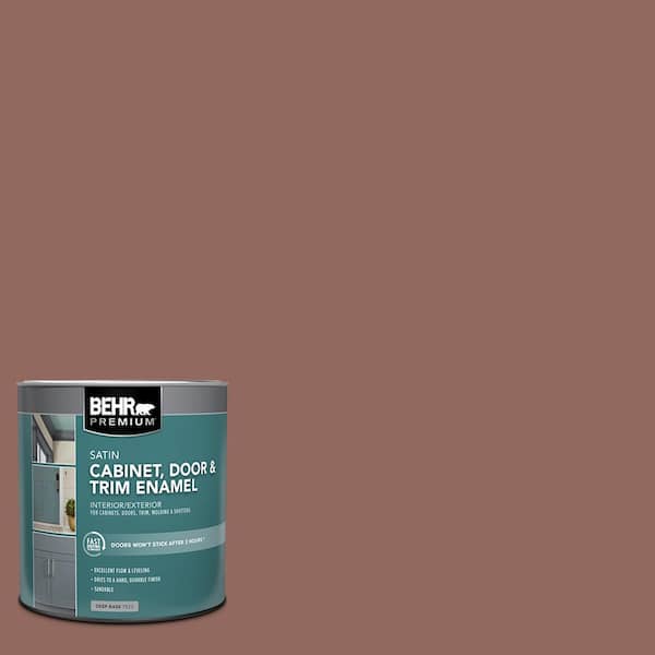 1 qt. #PFC-09 Giant Sequoia Satin Enamel Interior/Exterior Cabinet, Door & Trim Paint