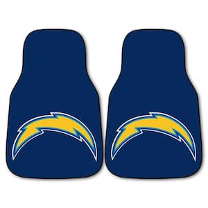 San Diego Chargers 18 in. x 27 in. 2-Piece Carpeted Car Mat Set