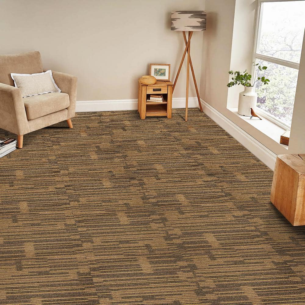 20'' W x 20'' L Level Cut And Loop Polyester Carpet Tile