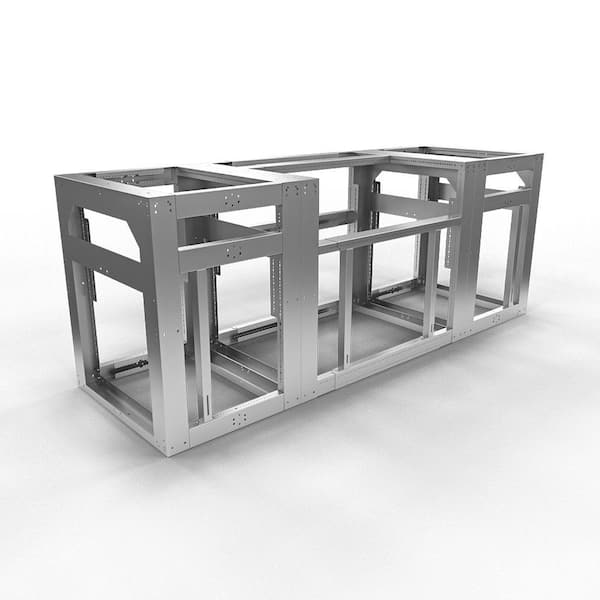 Uniframe Systems The Brookline Fully, Modular Outdoor Kitchen Island Kits