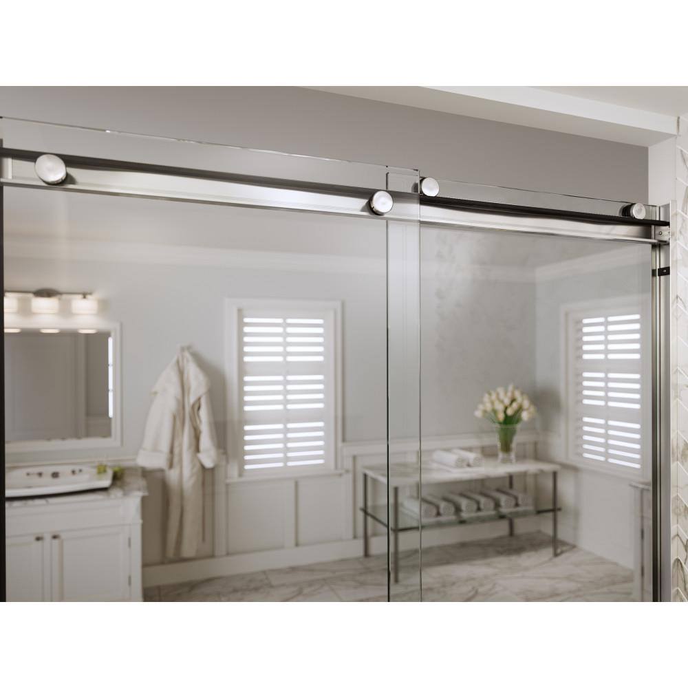 Rotolo 60" Oil Rubbed Bronze Semi-Frameless Sliding Shower Door