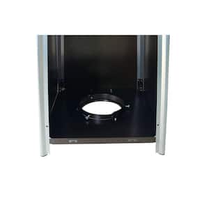 40000 BTU Quartz Glass Tube Patio Heater Visual Flame Heater in Black