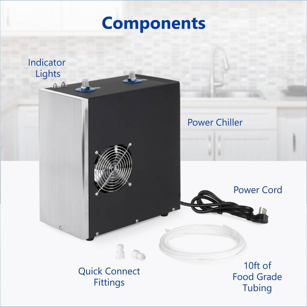 Adjustable Black and Stainless Steel Water Chiller System