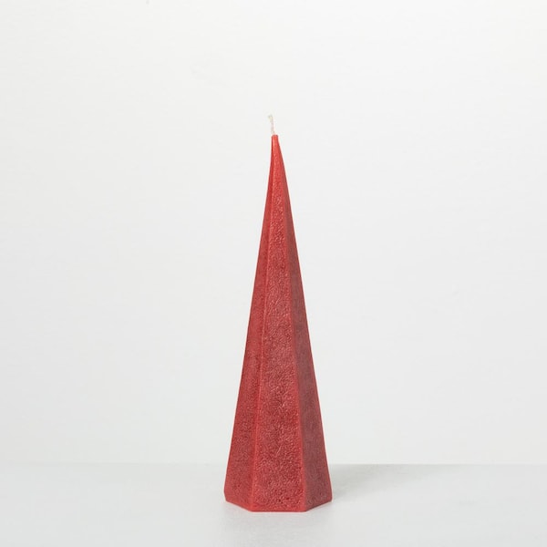 Vance Kitira 12.5 in. Red Spire Decorative Candle