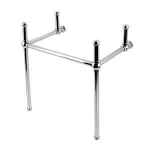 Fauceture Brass Console Sink Leg in Polished Chrome