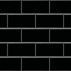 Restore Black 3 in. x 6 in. Glazed Ceramic Wall Tile (12.5 sq. ft./case)