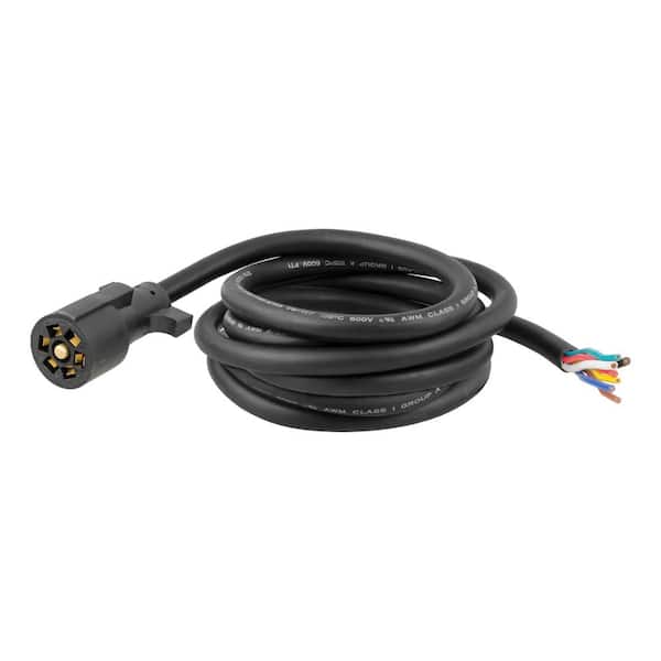 CURT 10' Replacement 7-Way RV Blade Harness (Trailer Side, Packaged)