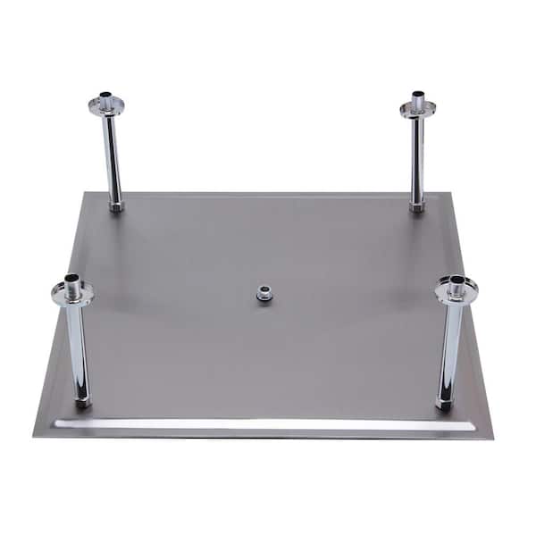ALFI BRAND 1-Spray 24 in. Single Ceiling Mount Fixed Rain