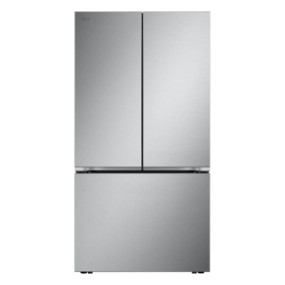 32 cu. ft. Standard Depth MAX French Door Refrigerator with Pocket Handle, Water and Ice in PrintProof Stainless Steel