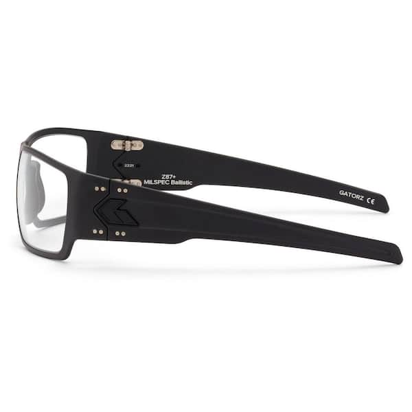 GATORZ Specter Black Frame Anti-Fog Coating Clear Lenses MIL SPEC